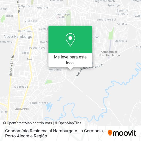 Condomínio Residencial Hamburgo Villa Germania mapa