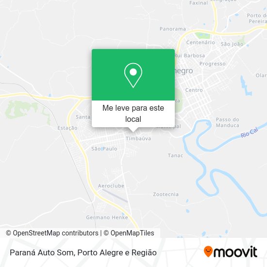 Paraná Auto Som mapa
