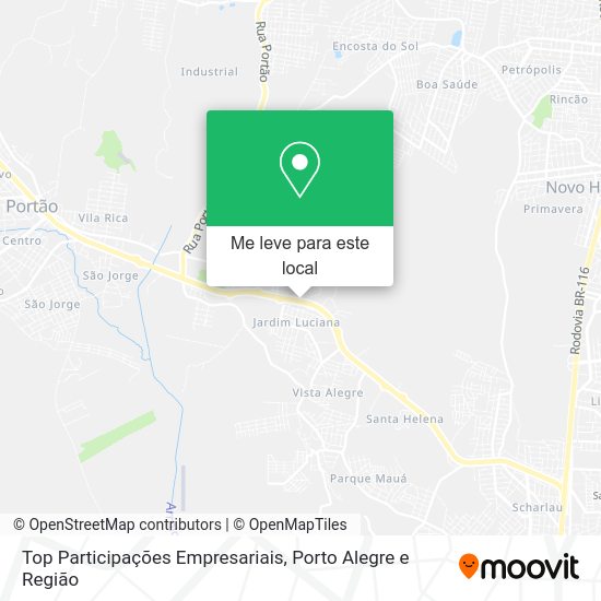 Top Participações Empresariais mapa