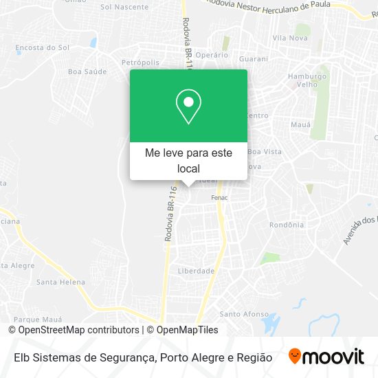 Elb Sistemas de Segurança mapa