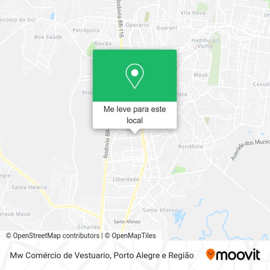 Mw Comércio de Vestuario mapa