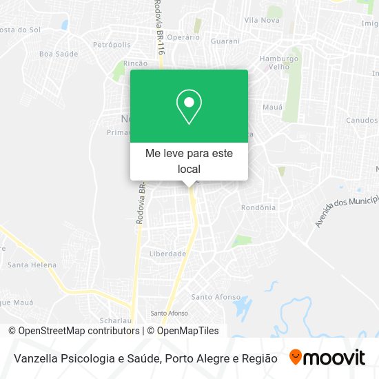 Vanzella Psicologia e Saúde mapa