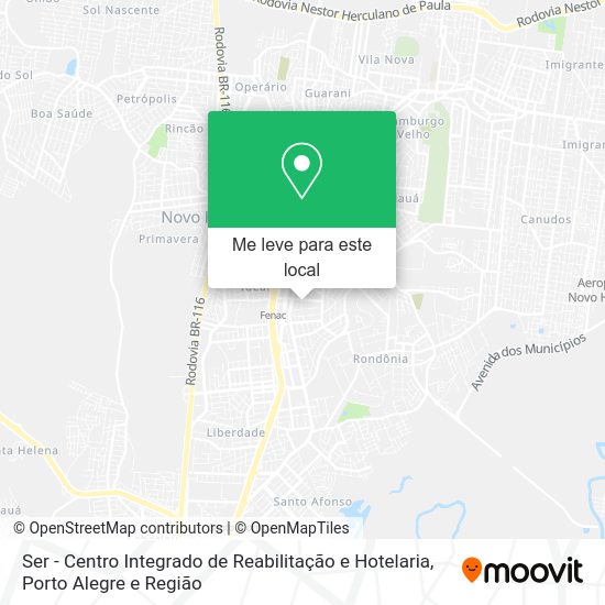 Ser - Centro Integrado de Reabilitação e Hotelaria mapa