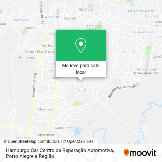 Hamburgo Car Centro de Reparação Automotiva mapa