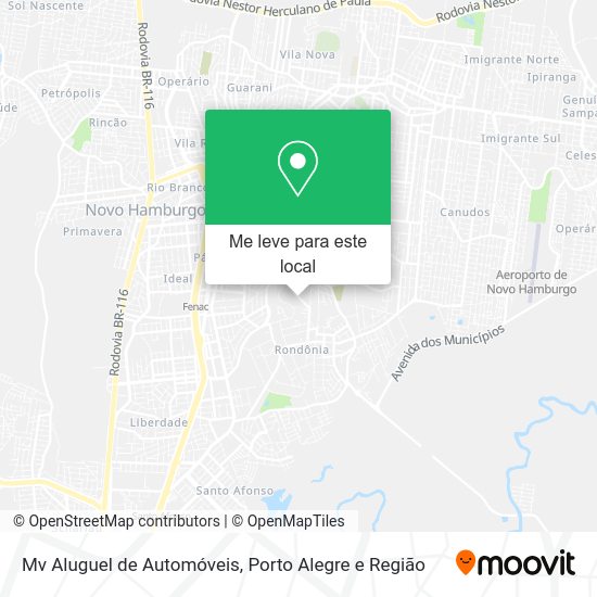 Mv Aluguel de Automóveis mapa