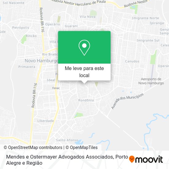 Mendes e Ostermayer Advogados Associados mapa