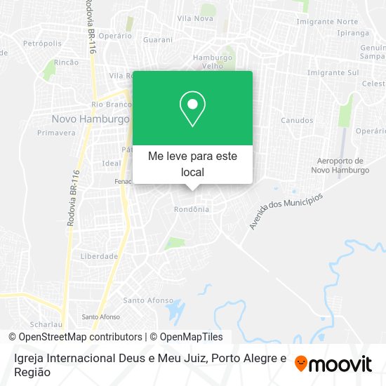 Igreja Internacional Deus e Meu Juiz mapa