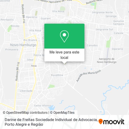 Darine de Freitas Sociedade Individual de Advocacia mapa
