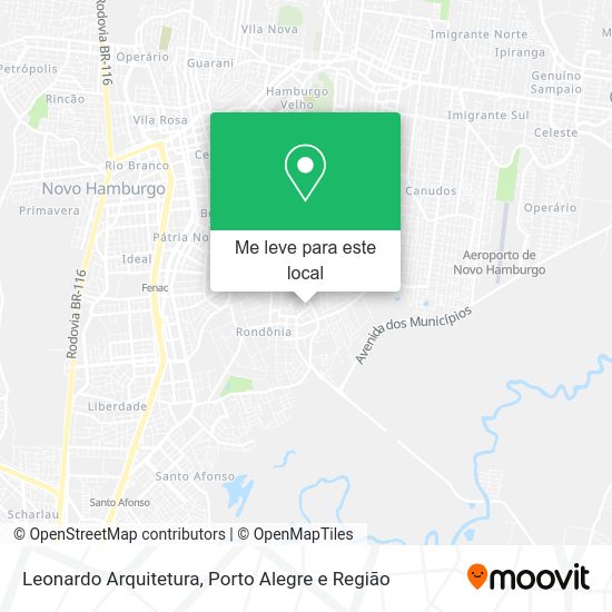 Leonardo Arquitetura mapa