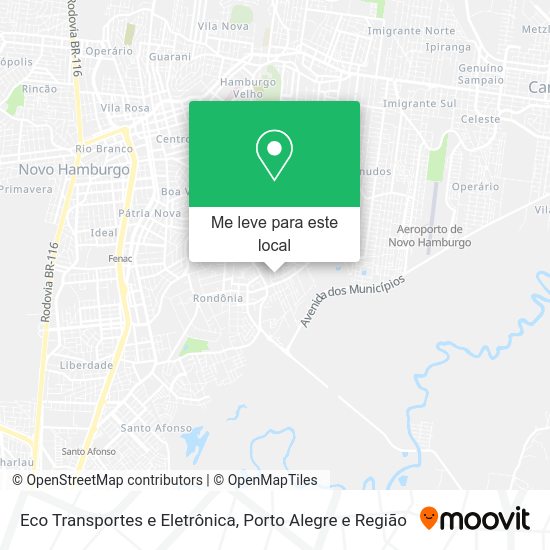 Eco Transportes e Eletrônica mapa