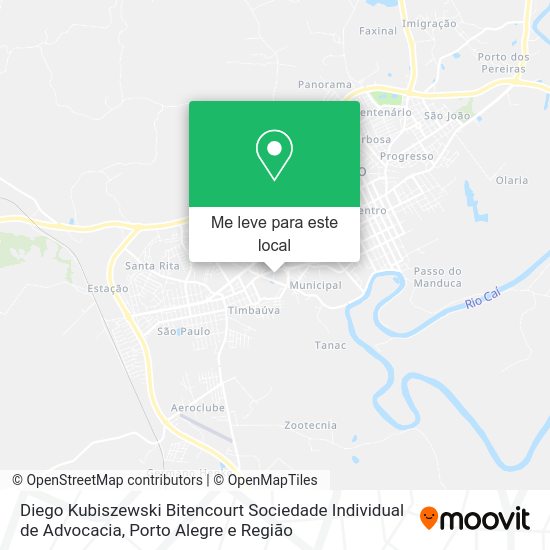 Diego Kubiszewski Bitencourt Sociedade Individual de Advocacia mapa