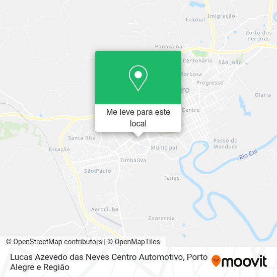 Lucas Azevedo das Neves Centro Automotivo mapa