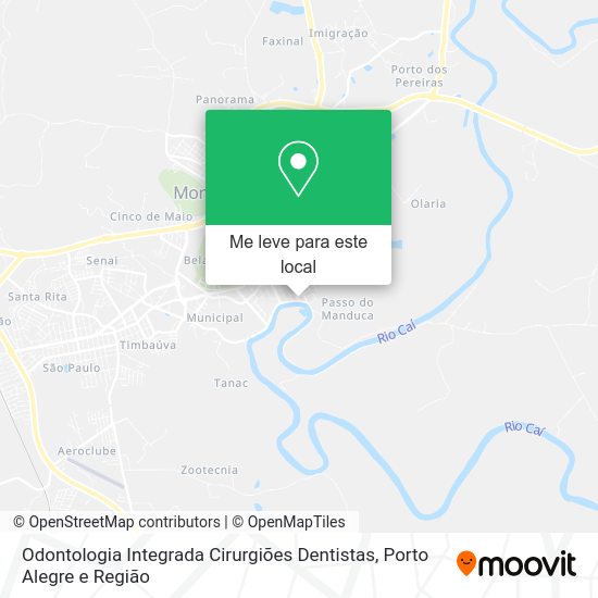 Odontologia Integrada Cirurgiões Dentistas mapa