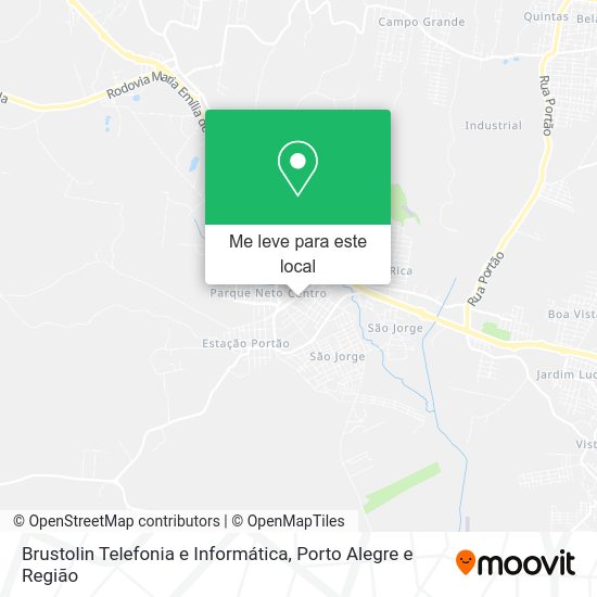 Brustolin Telefonia e Informática mapa