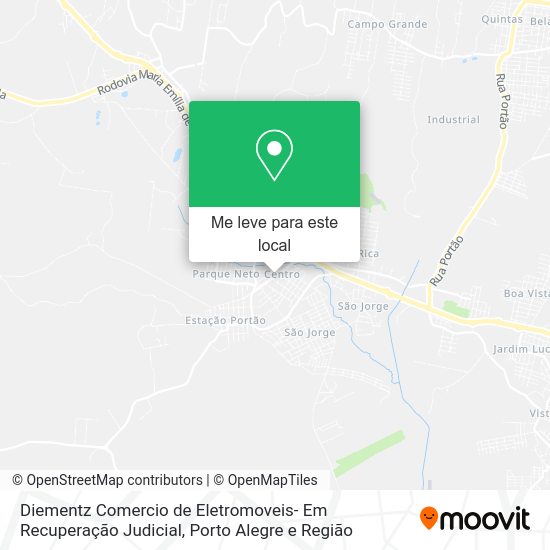 Diementz Comercio de Eletromoveis- Em Recuperação Judicial mapa