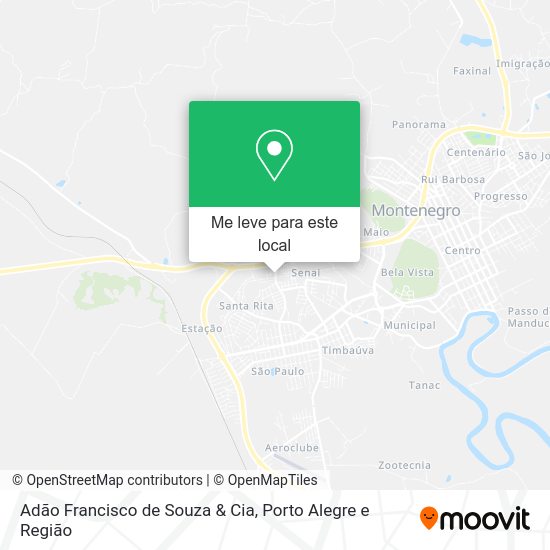 Adão Francisco de Souza & Cia mapa