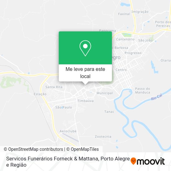 Servicos Funerários Forneck & Mattana mapa