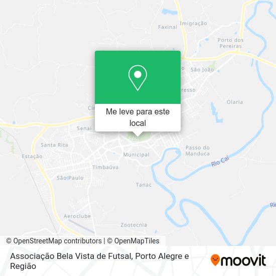 Associação Bela Vista de Futsal mapa