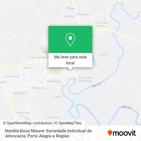 Natália Boos Maurer Sociedade Individual de Advocacia mapa
