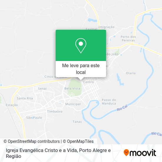 Igreja Evangélica Cristo e a Vida mapa