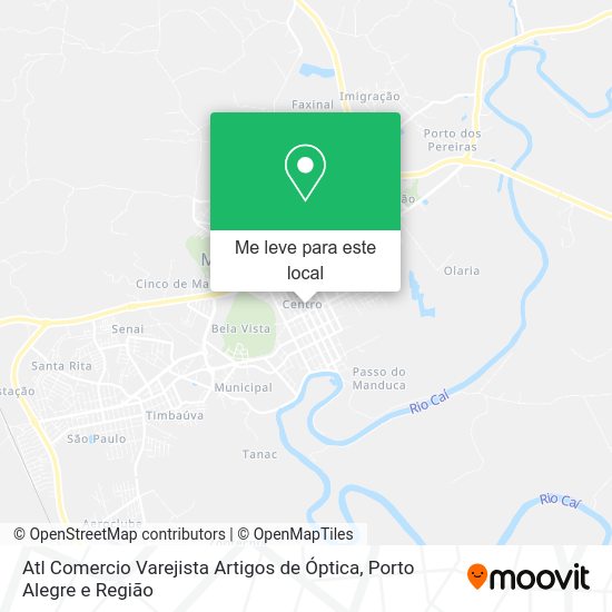 Atl Comercio Varejista Artigos de Óptica mapa