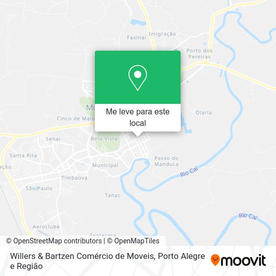 Willers & Bartzen Comércio de Moveis mapa