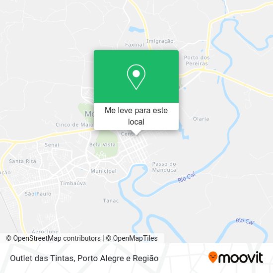 Outlet das Tintas mapa