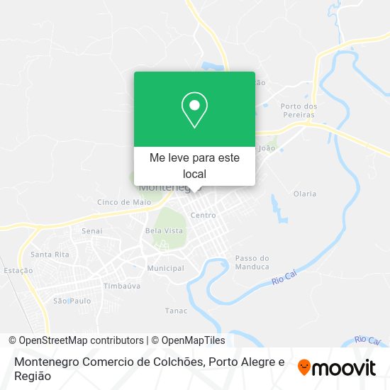 Montenegro Comercio de Colchões mapa