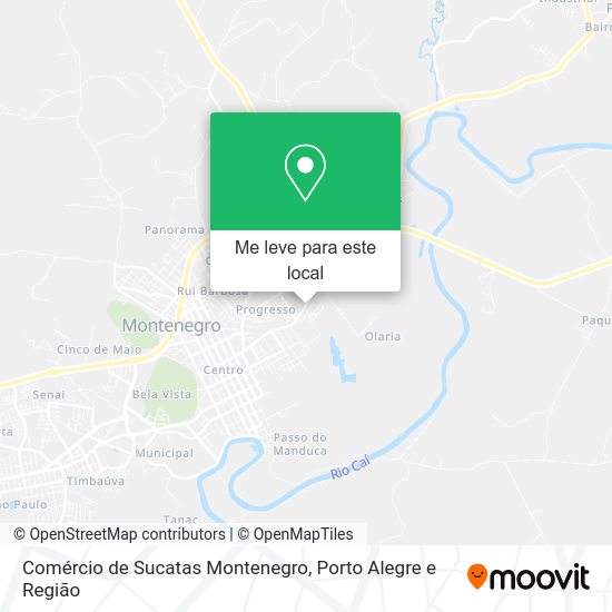 Comércio de Sucatas Montenegro mapa
