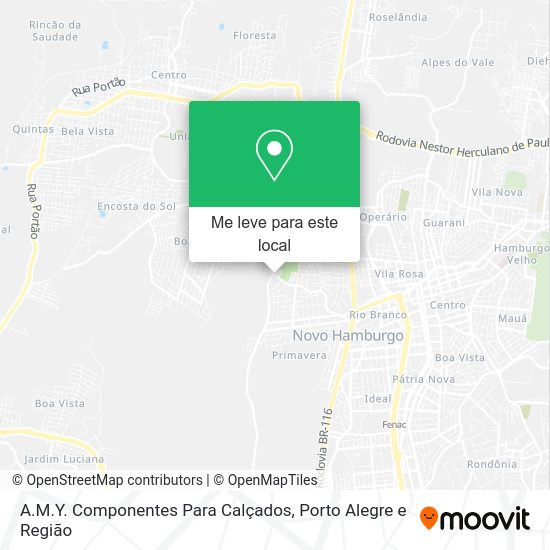A.M.Y. Componentes Para Calçados mapa