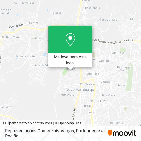 Representações Comerciais Vargas mapa