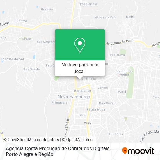 Agencia Costa Produção de Conteudos Digitais mapa