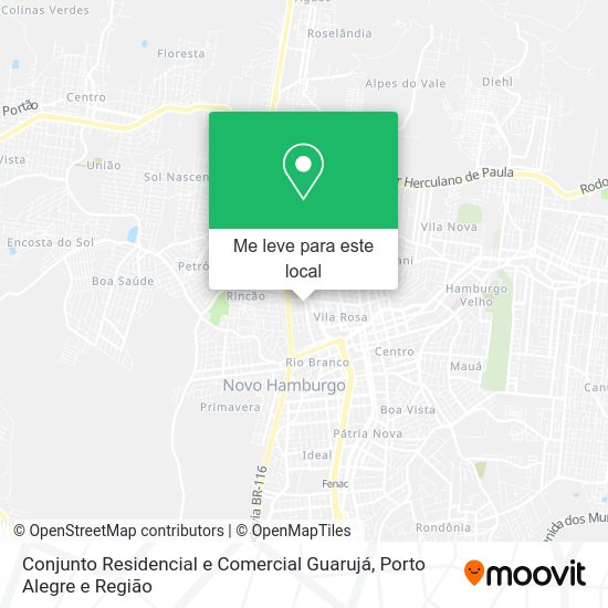 Conjunto Residencial e Comercial Guarujá mapa