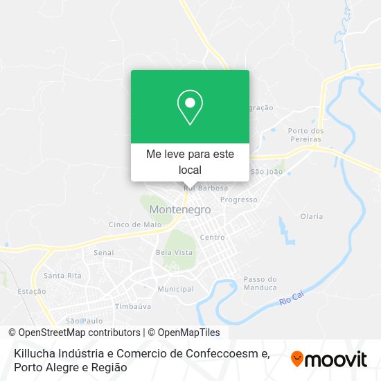 Killucha Indústria e Comercio de Confeccoesm e mapa