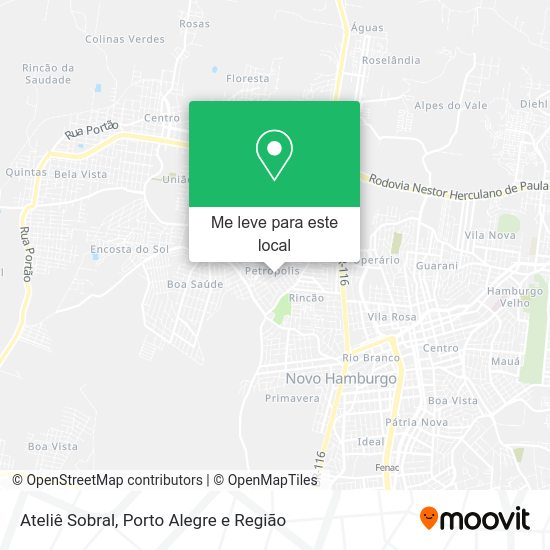 Ateliê Sobral mapa