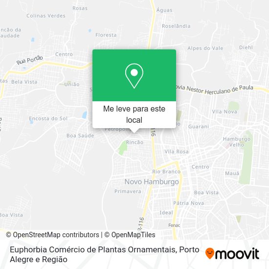 Euphorbia Comércio de Plantas Ornamentais mapa