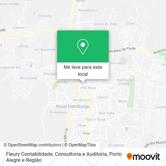Fleury Contabilidade, Consultoria e Auditoria mapa