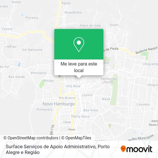 Surface Serviços de Apoio Administrativo mapa