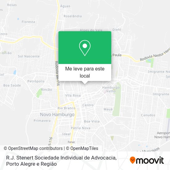 R.J. Stenert Sociedade Individual de Advocacia mapa