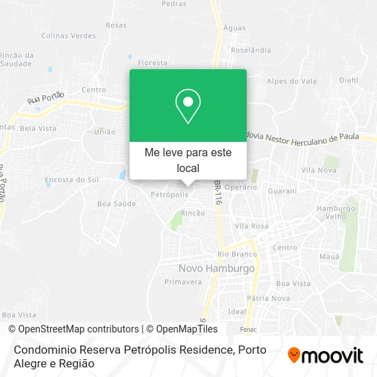 Condominio Reserva Petrópolis Residence mapa