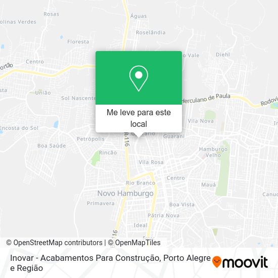 Inovar - Acabamentos Para Construção mapa