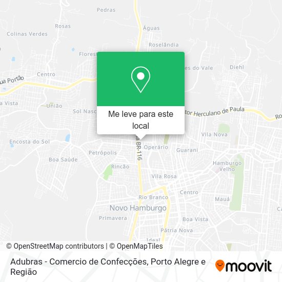 Adubras - Comercio de Confecções mapa