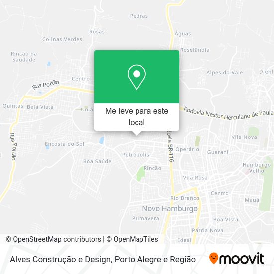 Alves Construção e Design mapa
