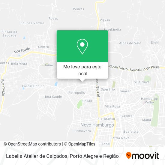 Labella Atelier de Calçados mapa