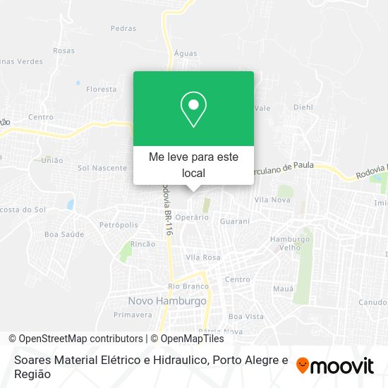 Soares Material Elétrico e Hidraulico mapa
