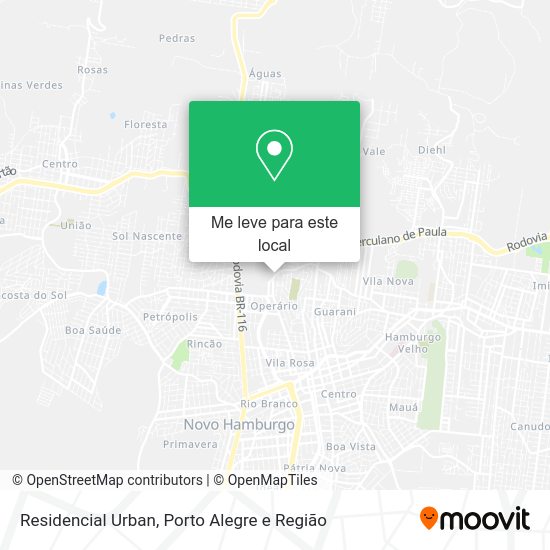 Residencial Urban mapa