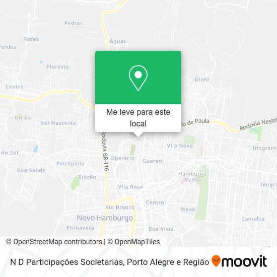 N D Participações Societarias mapa