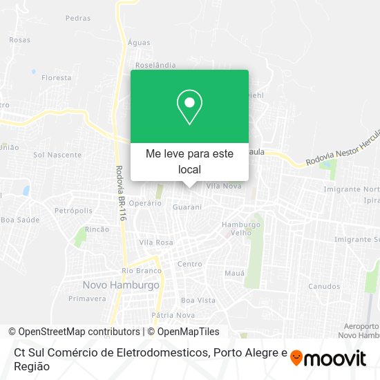Ct Sul Comércio de Eletrodomesticos mapa