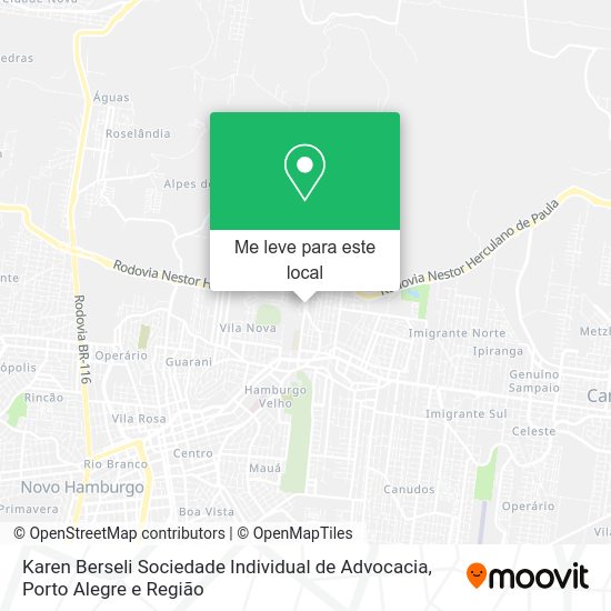 Karen Berseli Sociedade Individual de Advocacia mapa