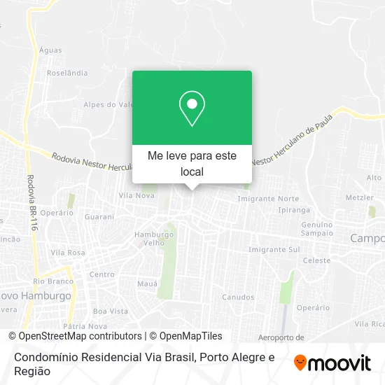 Condomínio Residencial Via Brasil mapa